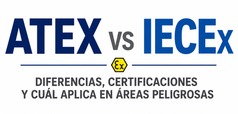 ATEX vs IECEx: diferencias, certificaciones y cuál aplica en áreas peligrosas
