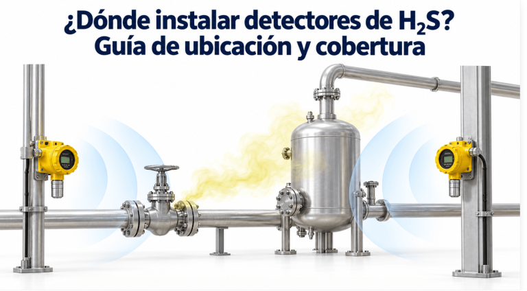 ¿Dónde instalar detectores de H₂S? Ubicación y cobertura